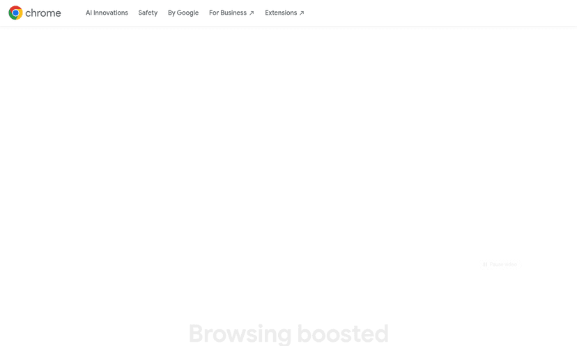 Google Chrome browser interface