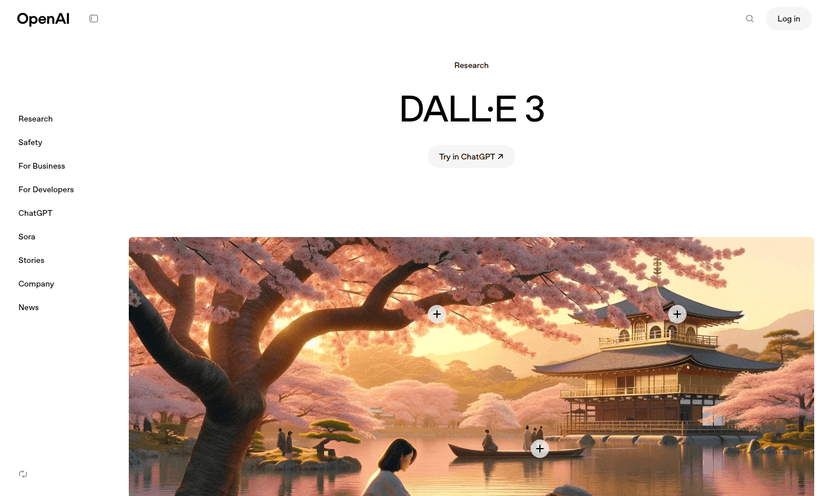 Example image generated by DALL·E 3 showing detailed artwork