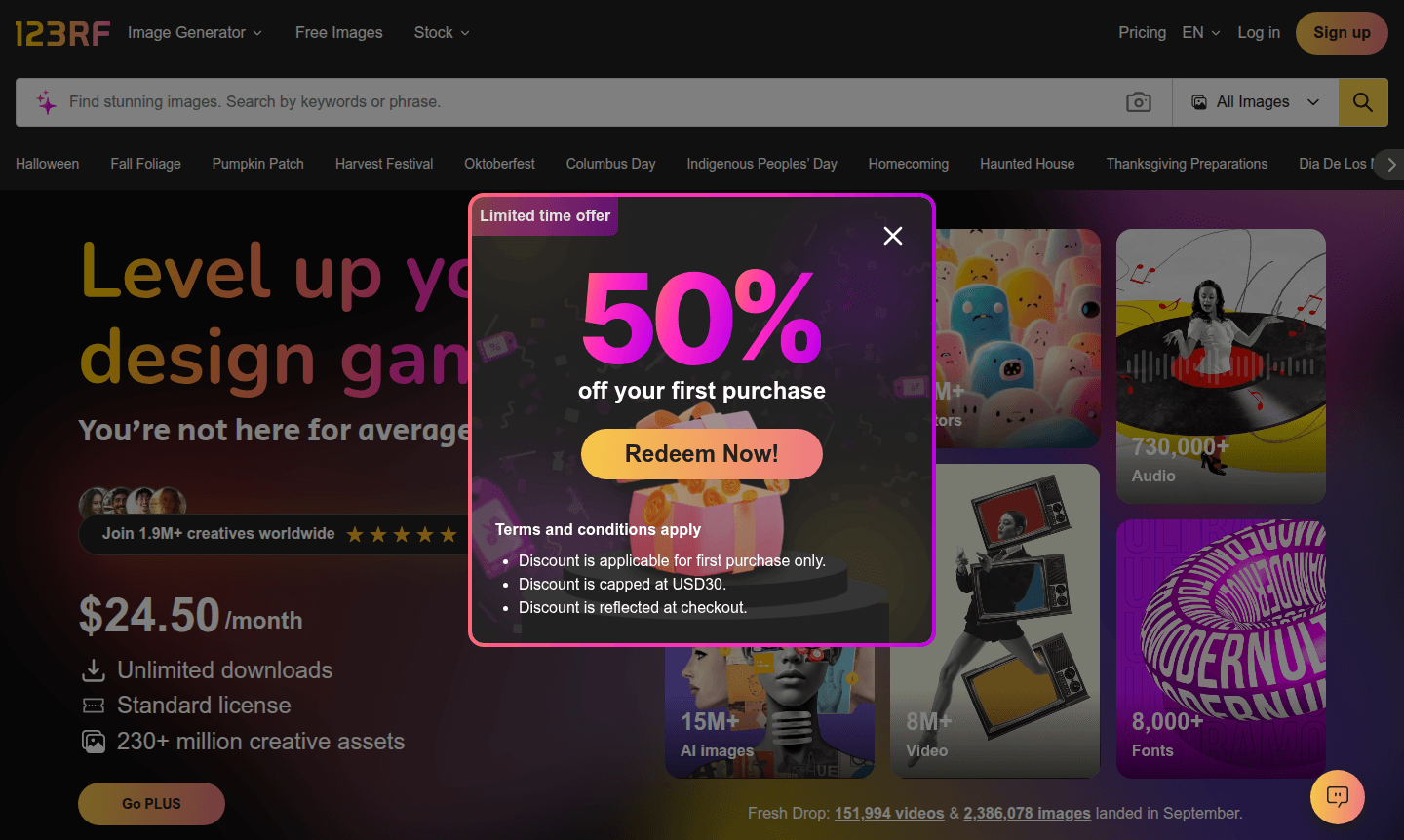 123RF thumbnail image