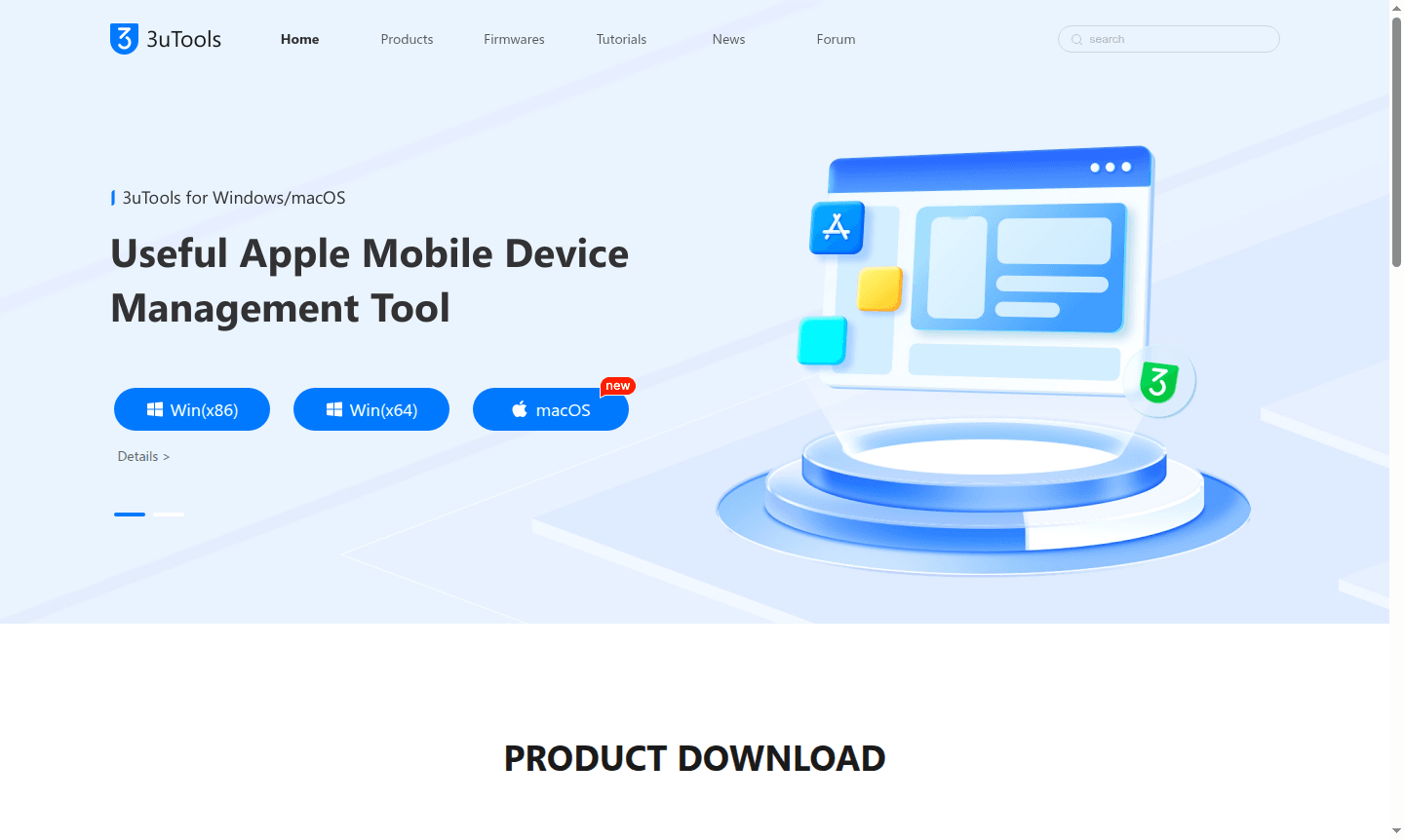3uTools interface thumbnail