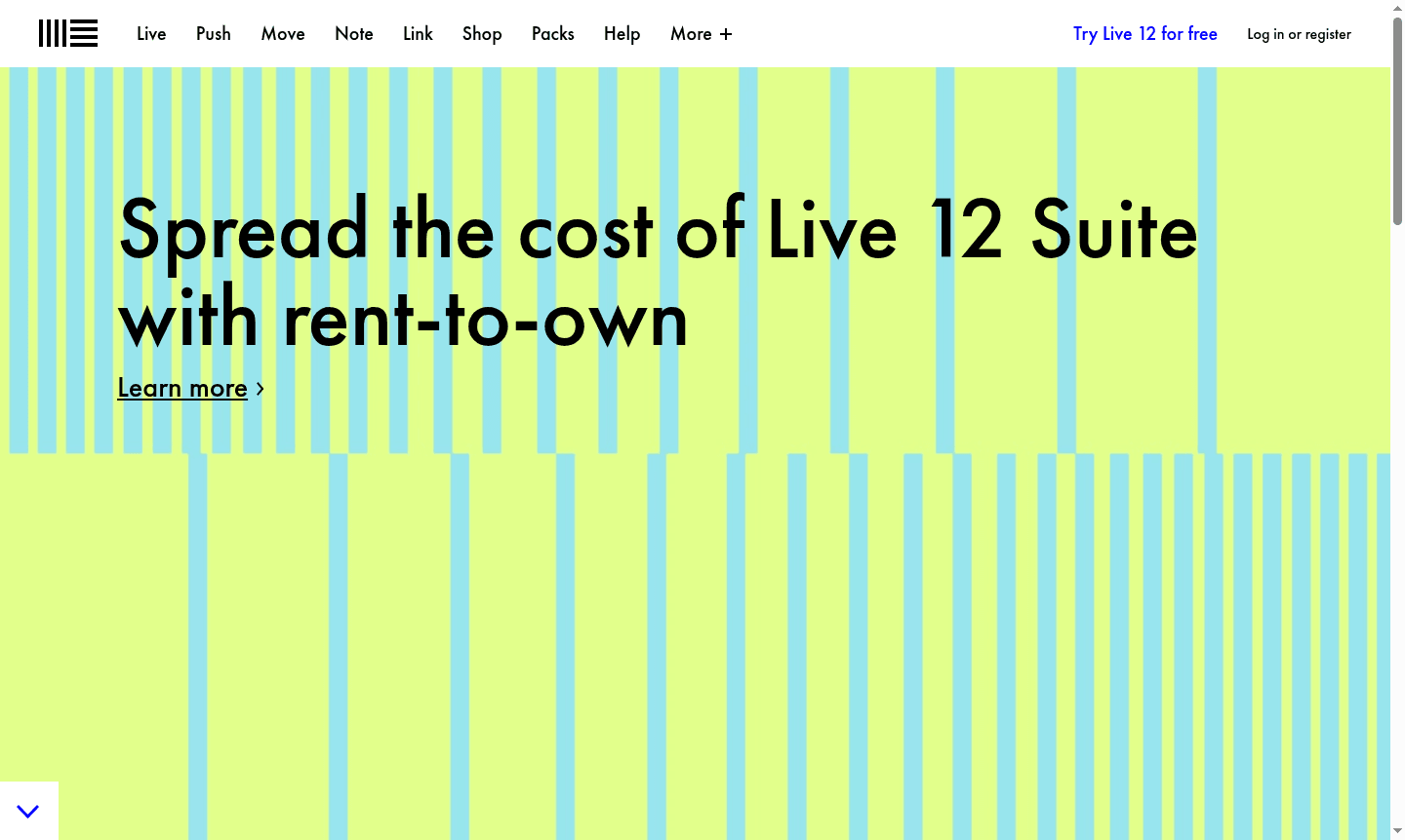 Ableton Live software interface