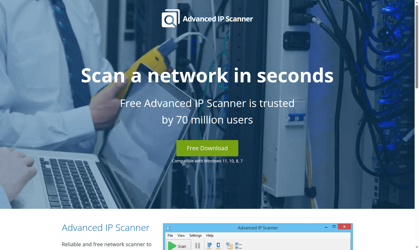 Advanced IP Scanner interface screenshot