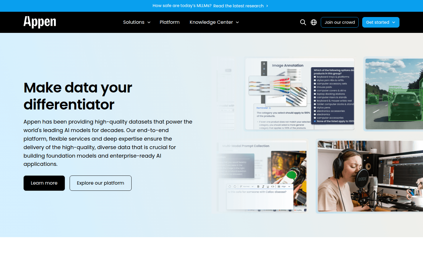 Thumbnail for Appen AI data platform