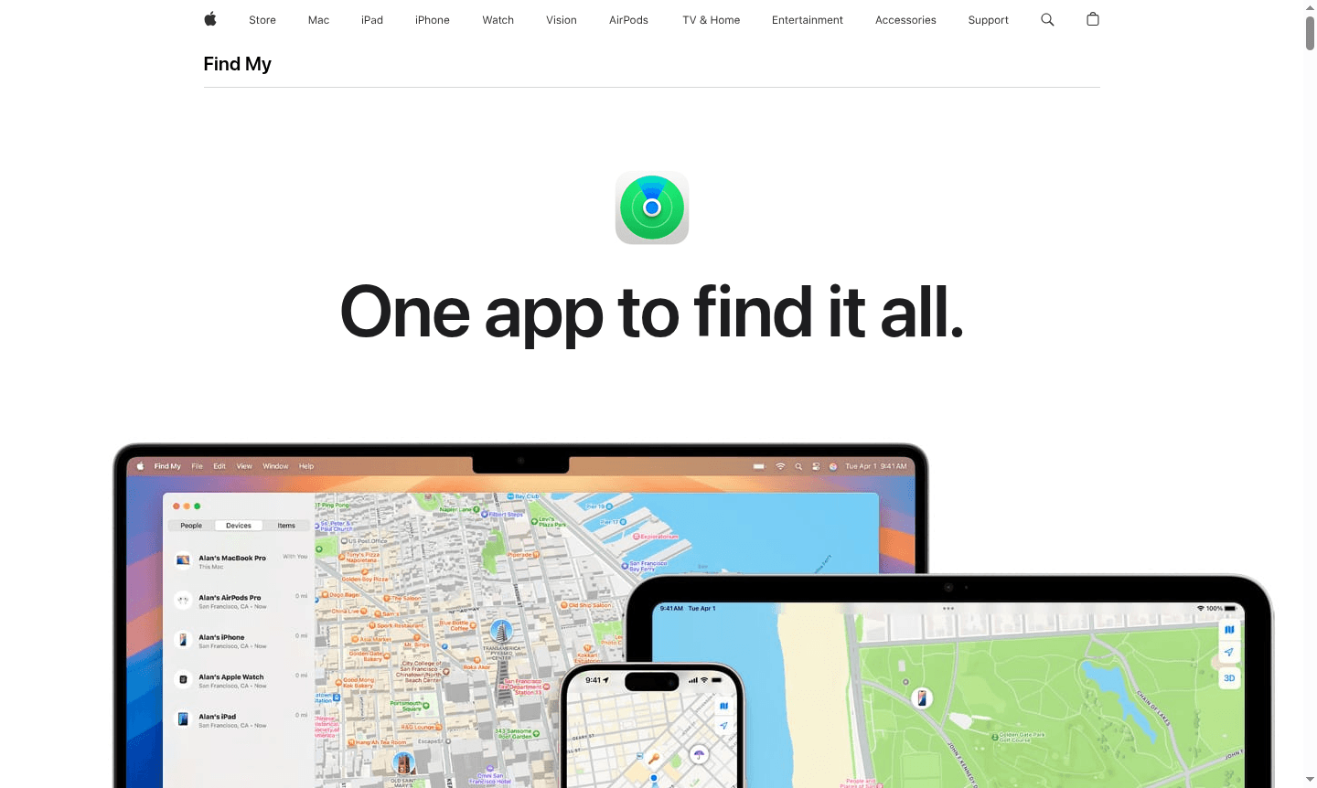 Find My app thumbnail