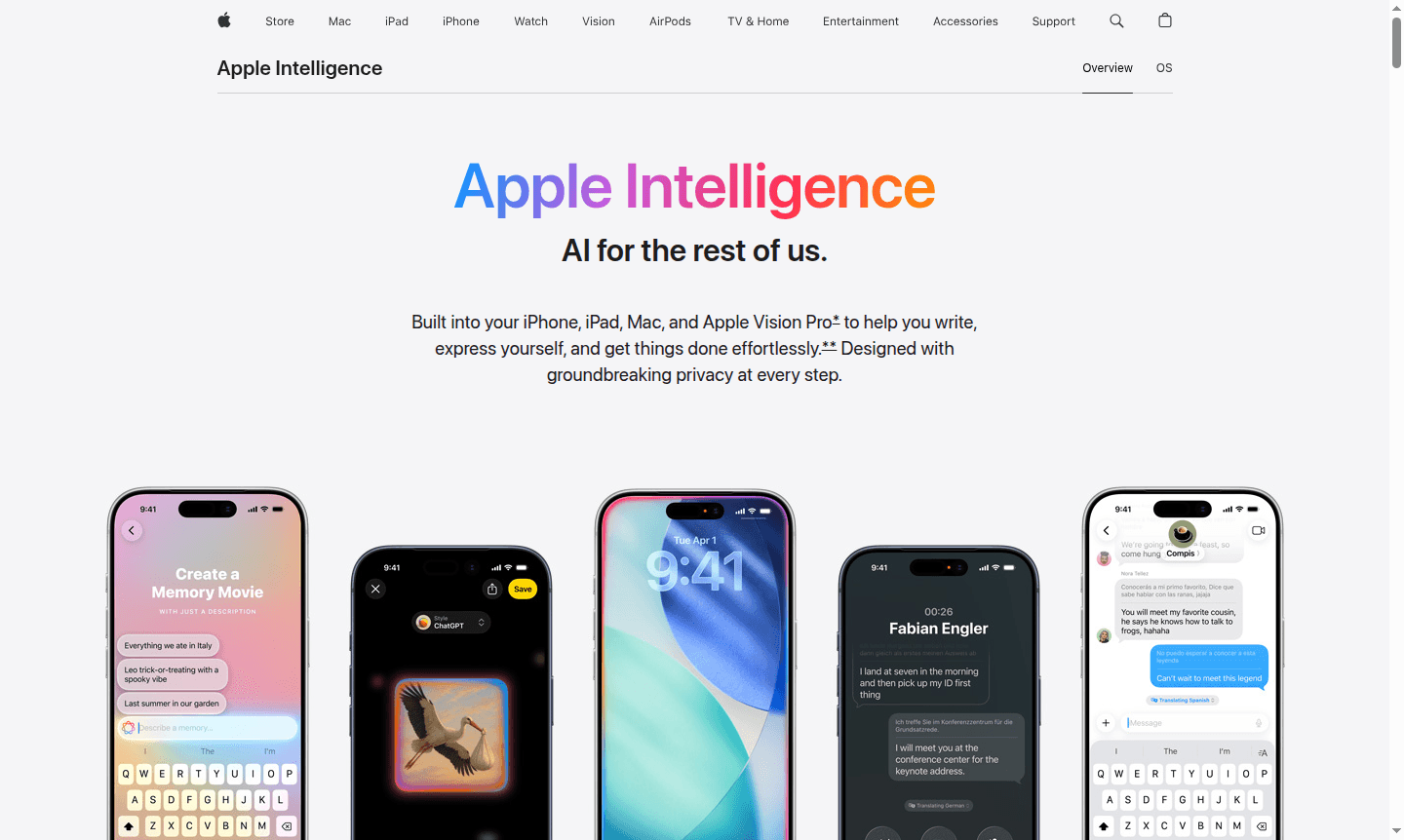 Apple Intelligence feature image