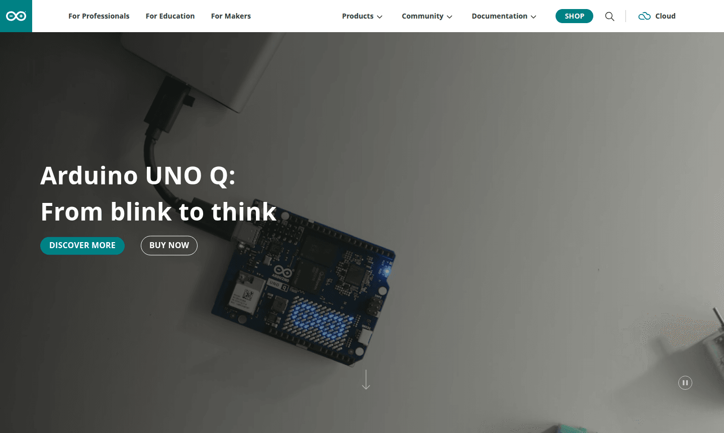 Arduino microcontroller board