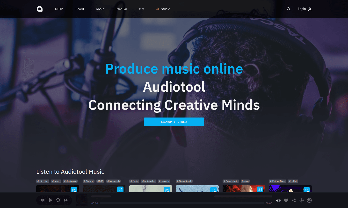 Audiotool interface thumbnail