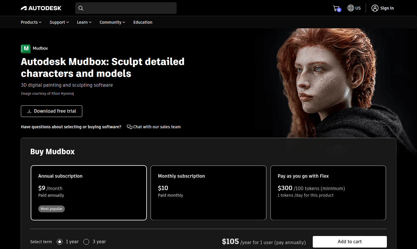 Autodesk Mudbox software screenshot