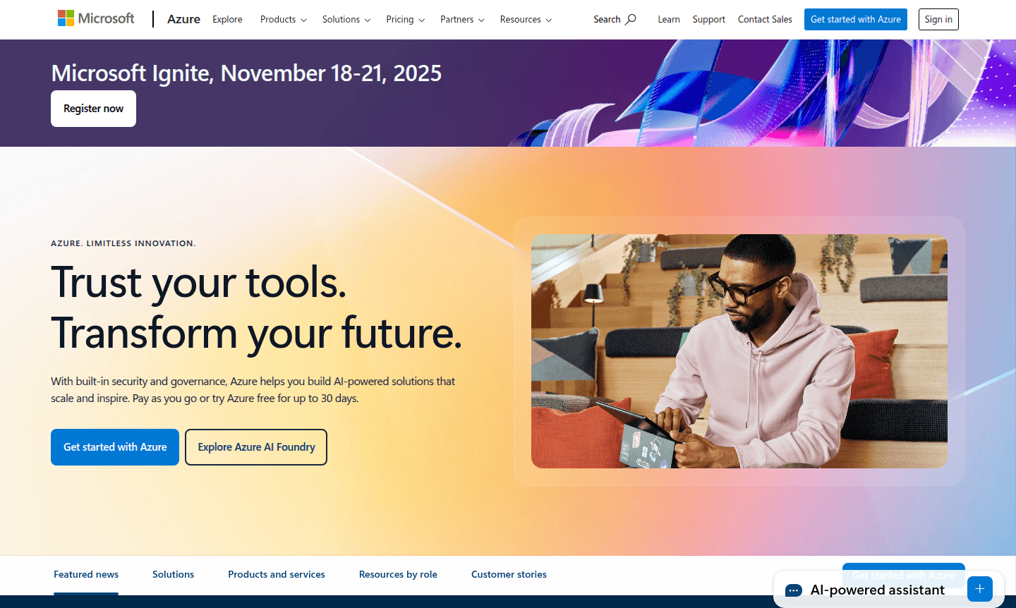 Azure cloud platform thumbnail