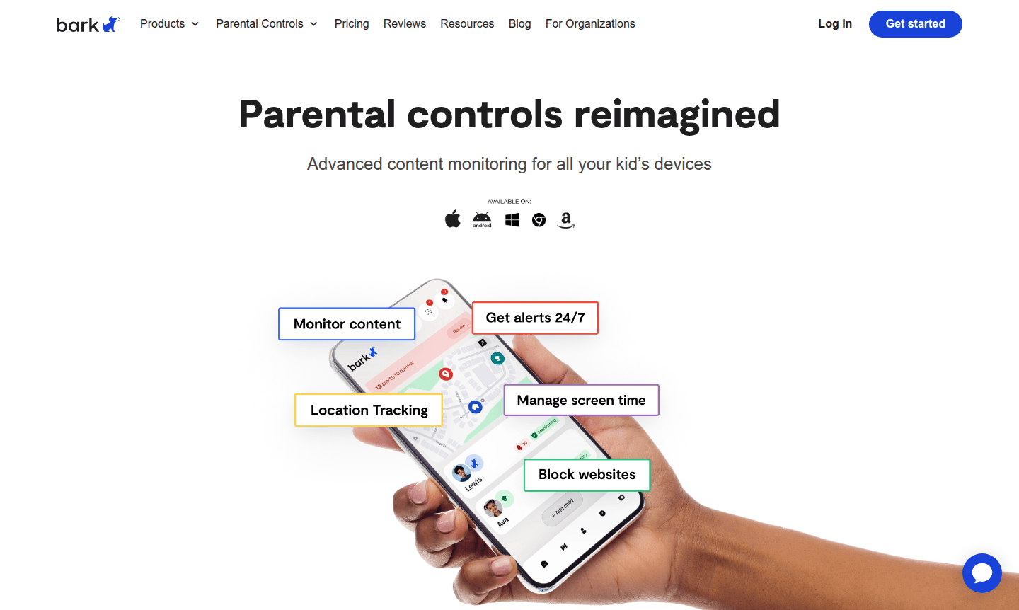 Bark parental controls dashboard