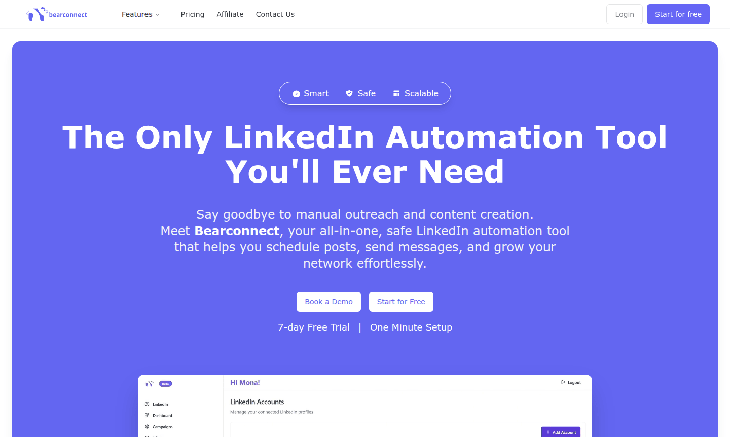 Bearconnect dashboard thumbnail
