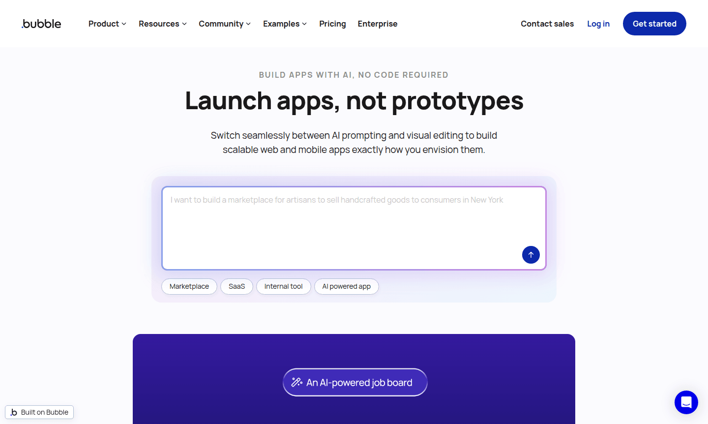 Bubble app builder thumbnail