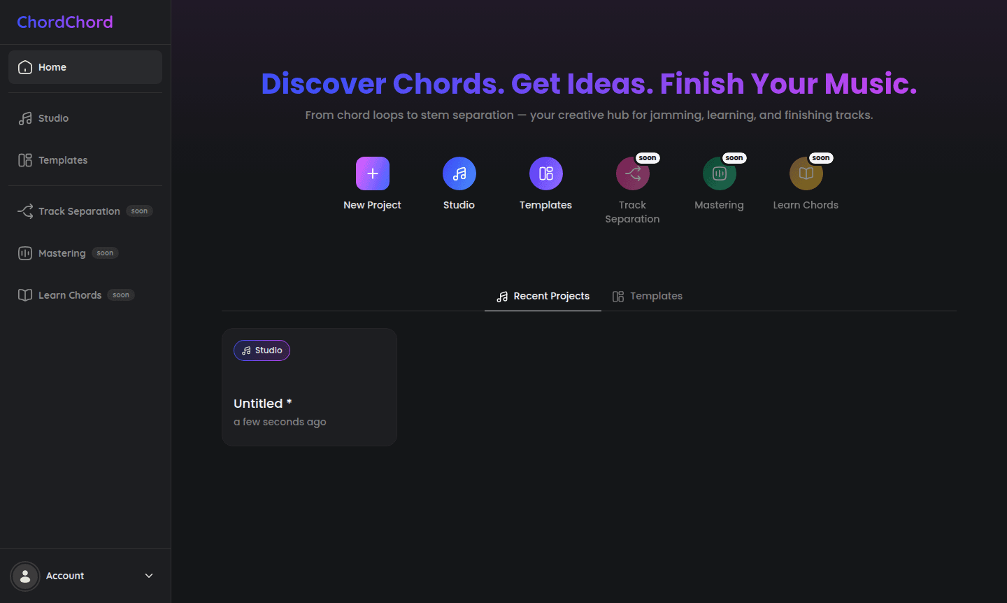 ChordChord tool interface screenshot