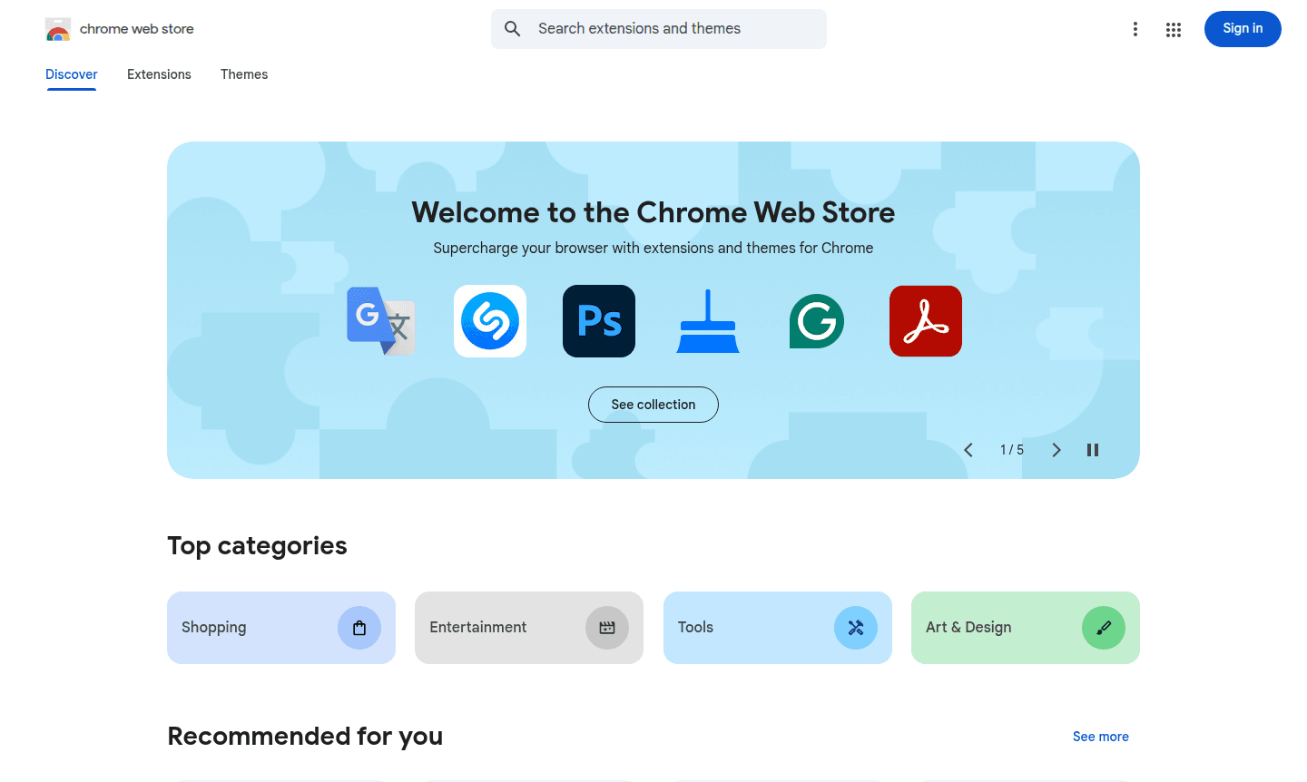 Chrome Web Store thumbnail