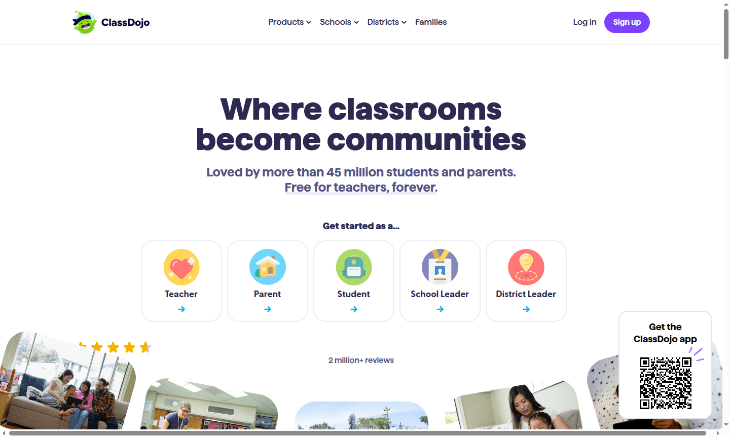 ClassDojo app interface