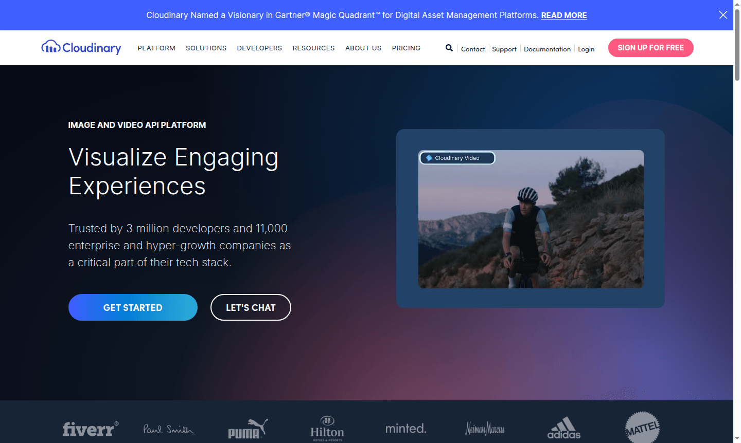 Cloudinary platform thumbnail