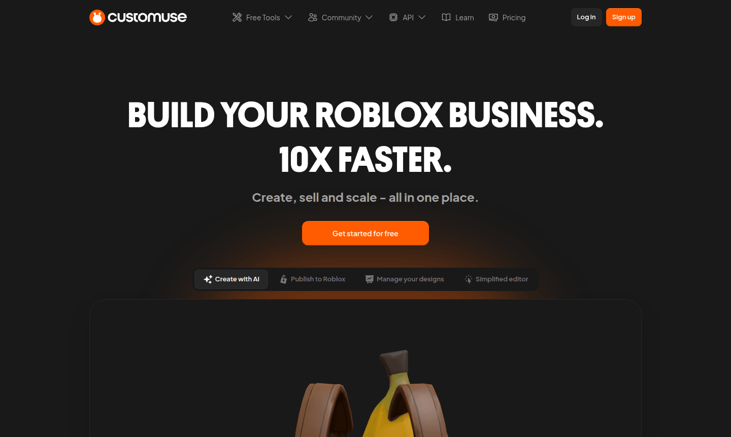 Customuse platform interface showing clothing design tools