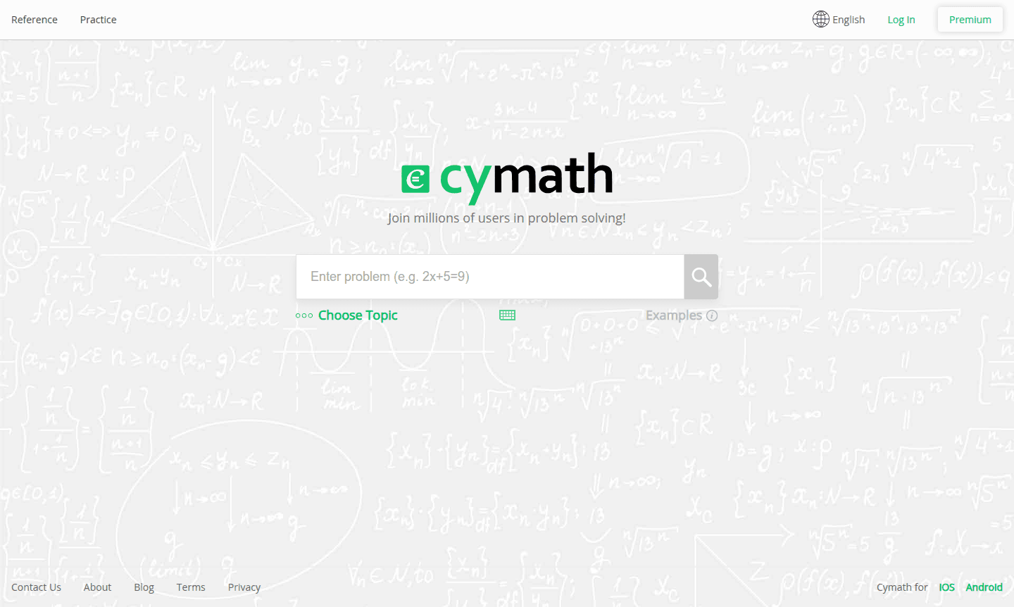 Cymath interface thumbnail