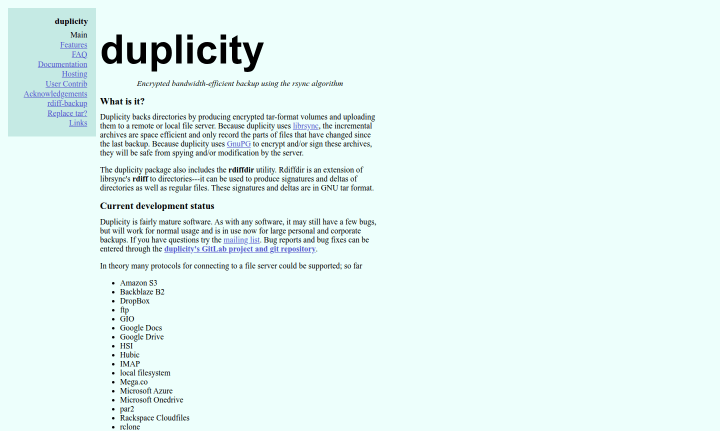 Duplicity software thumbnail