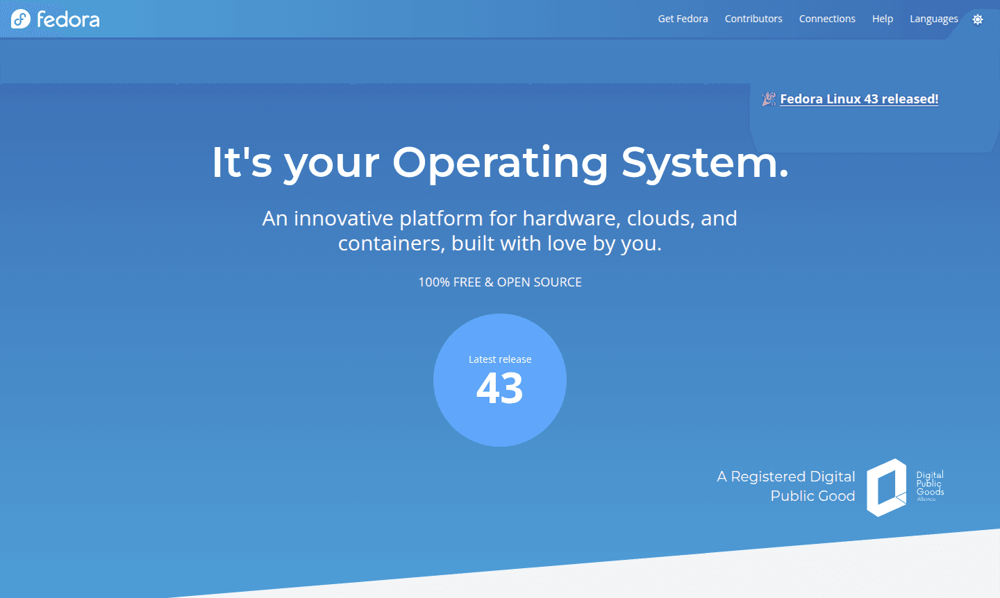 Fedora Workstation desktop preview