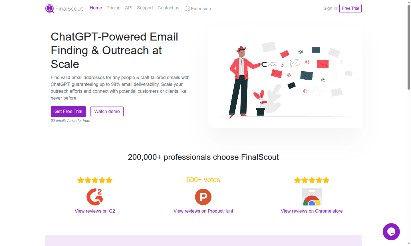 FinalScout platform interface
