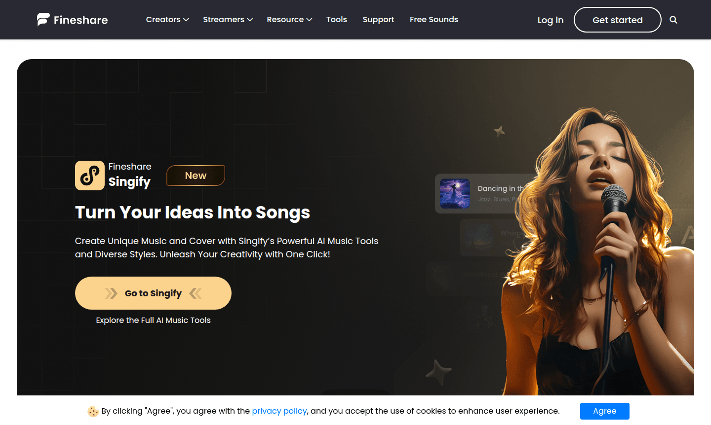 Fineshare platform interface