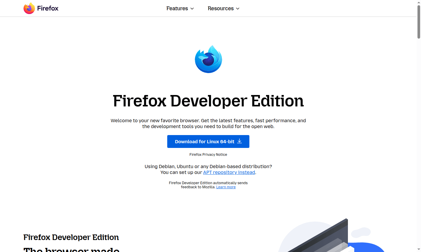 Firefox Developer Edition interface screenshot