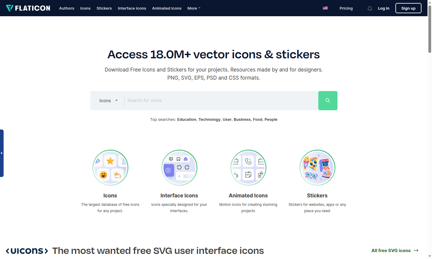 Flaticon service overview