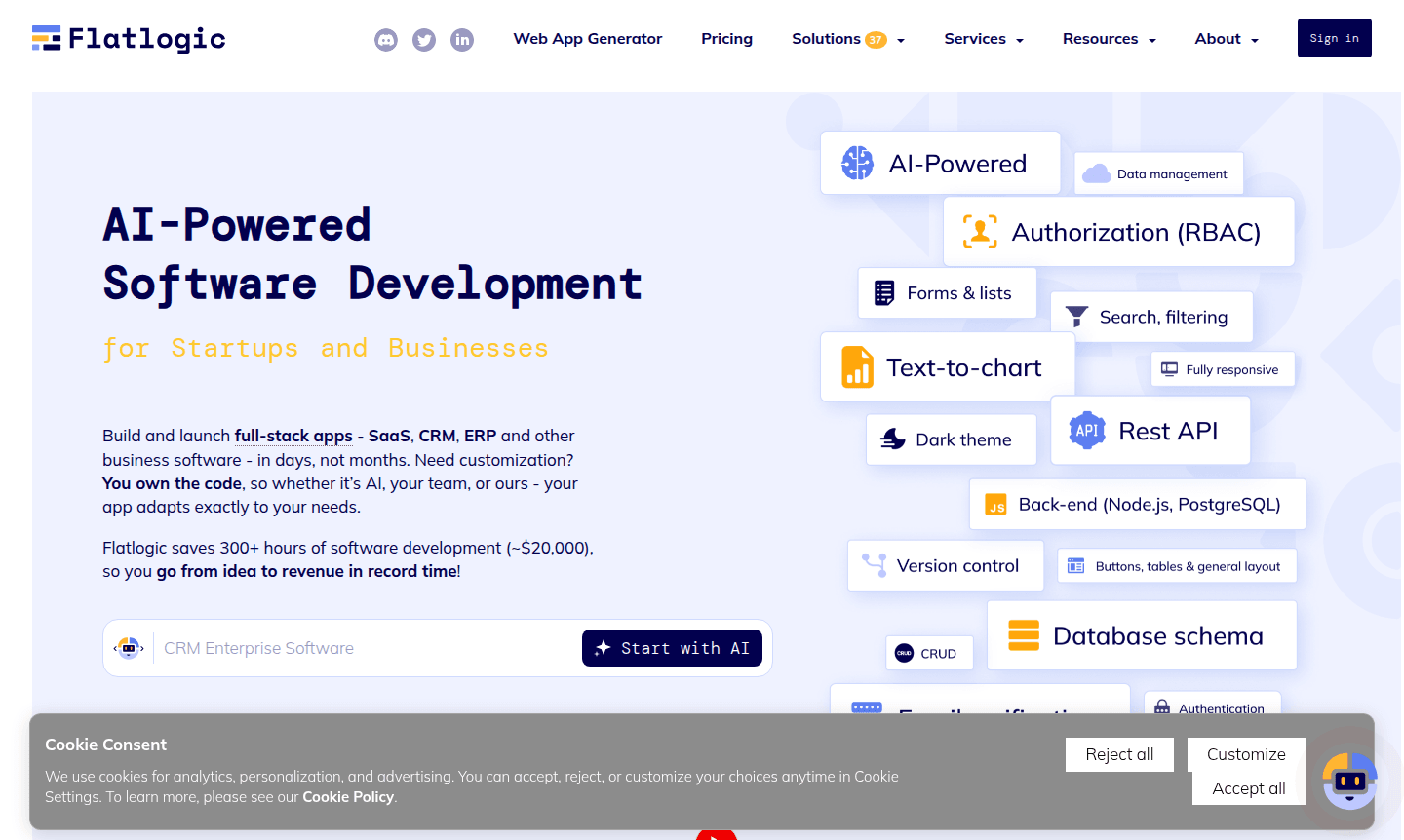 Flatlogic platform thumbnail image