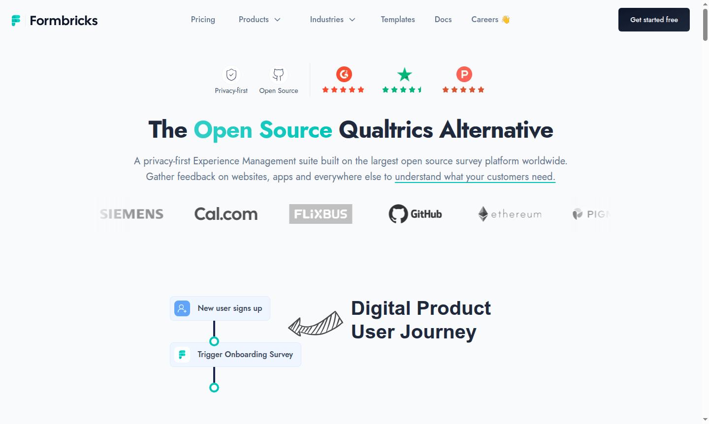 Formbricks platform interface