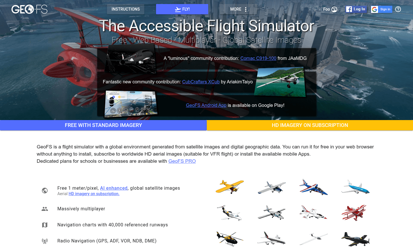 GeoFS Flight Simulator thumbnail