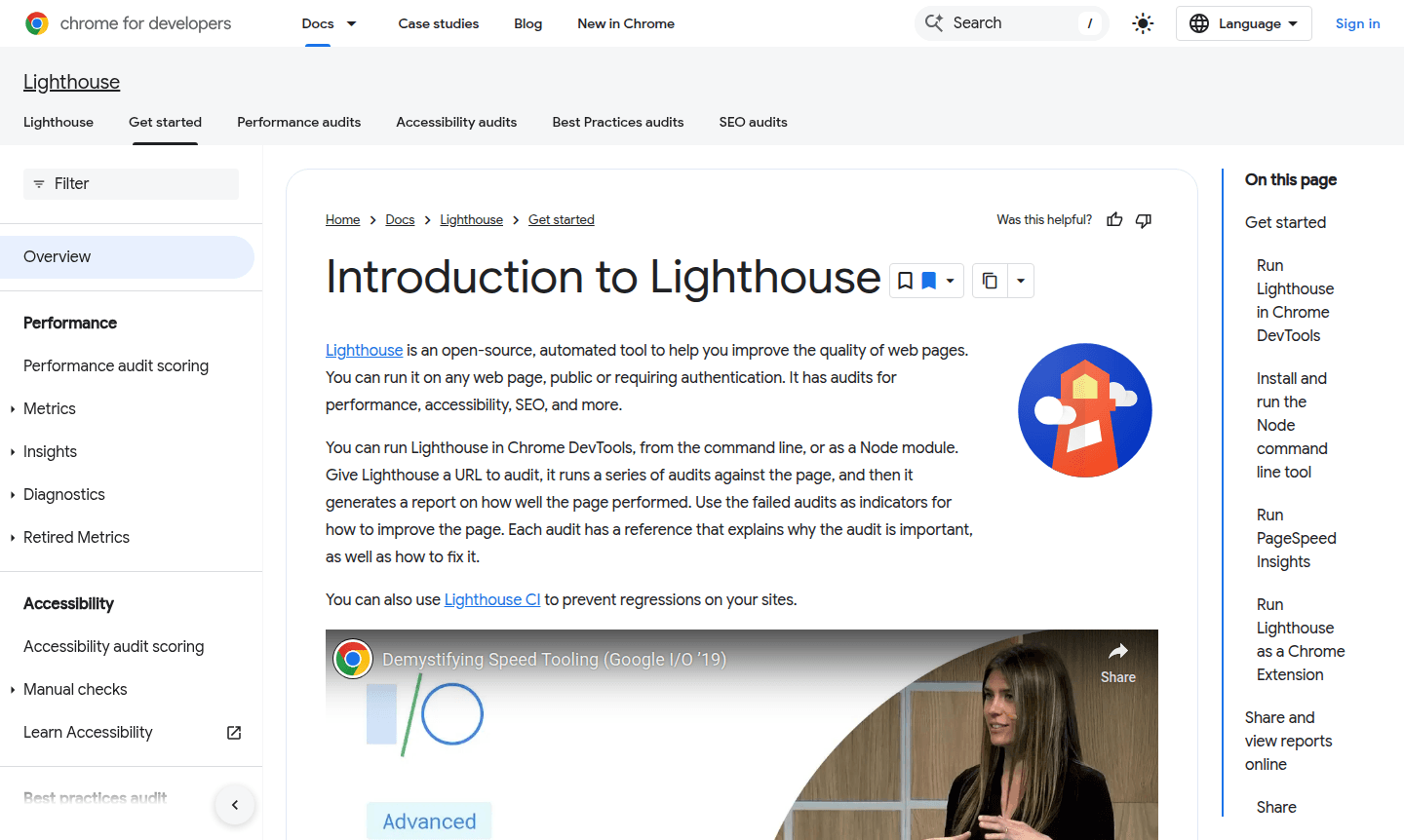 Lighthouse tool interface