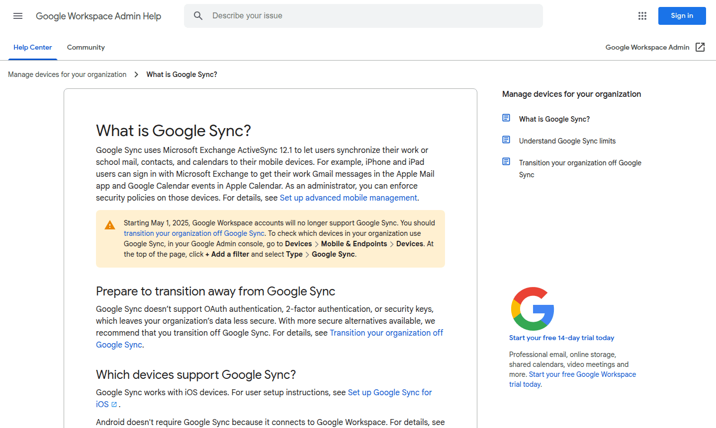 Google Sync thumbnail
