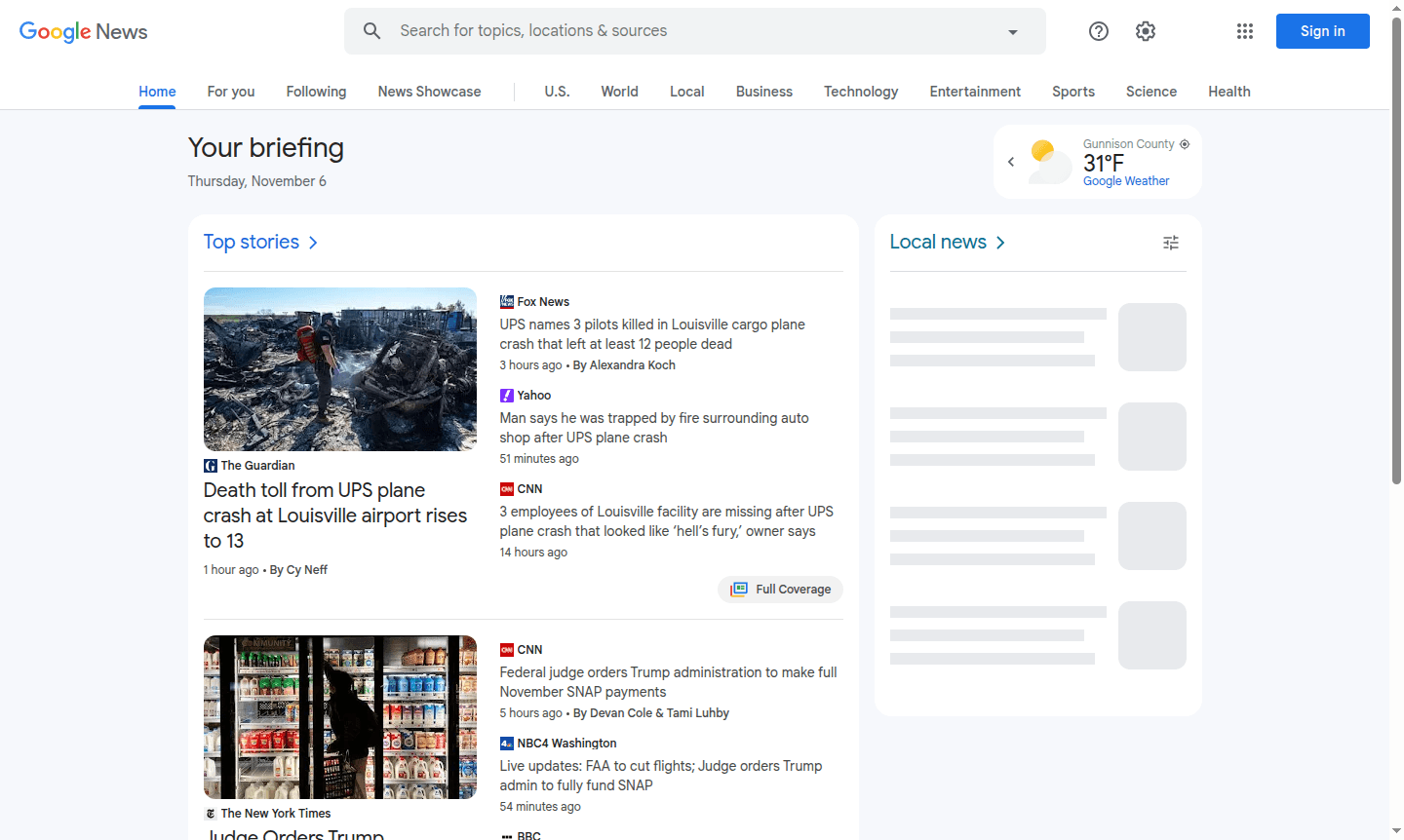 Google News thumbnail image