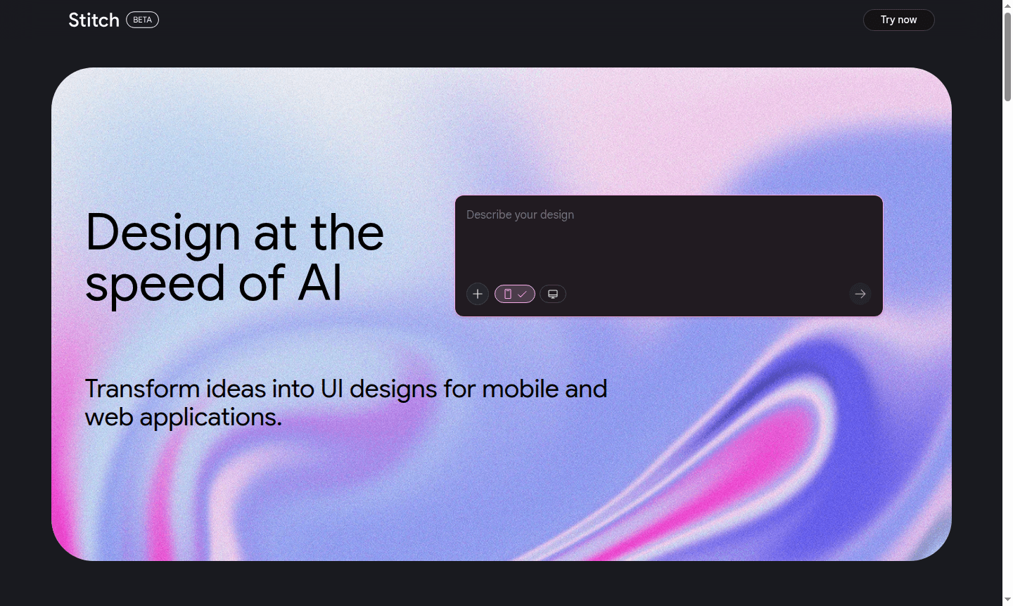 Stitch AI Design Tool Thumbnail