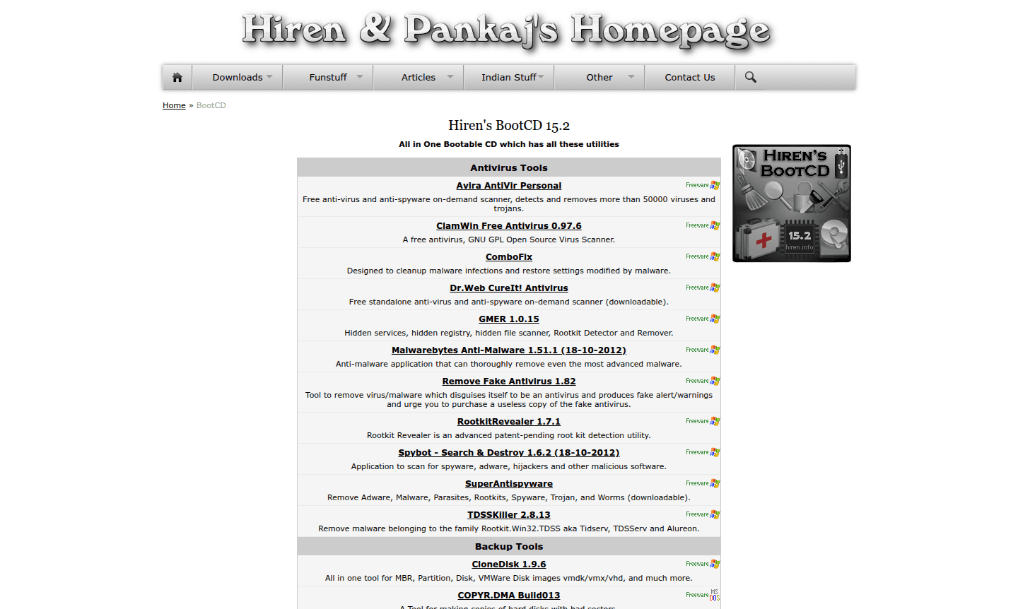 Hiren's BootCD thumbnail image