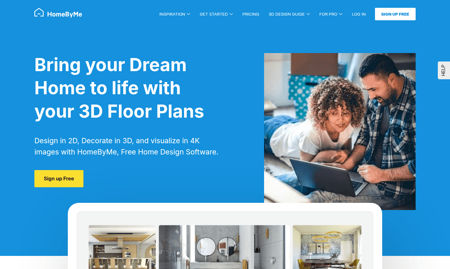 HomeByMe software interface