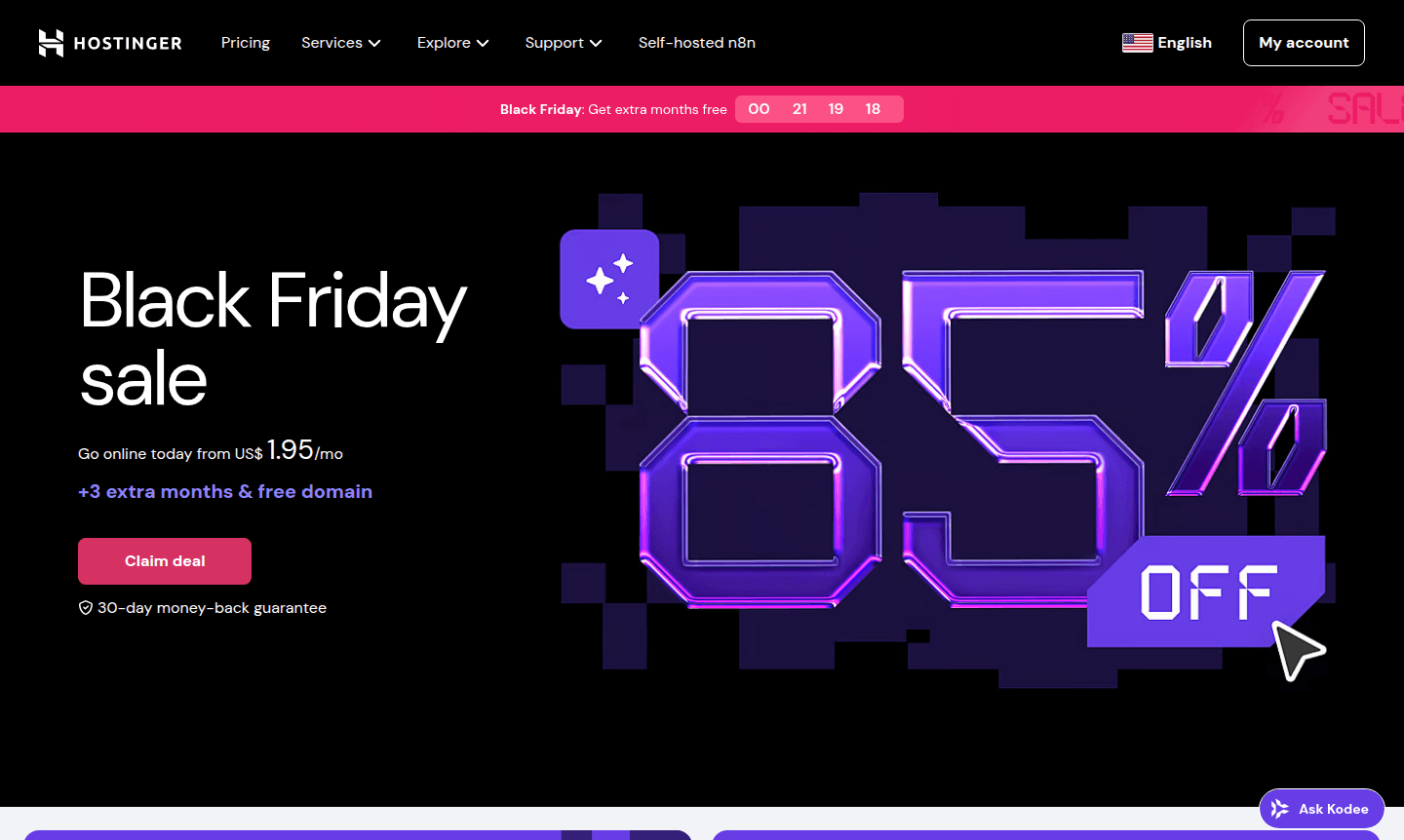 Hostinger hosting platform thumbnail