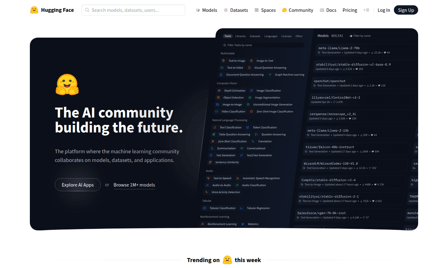 Hugging Face platform overview