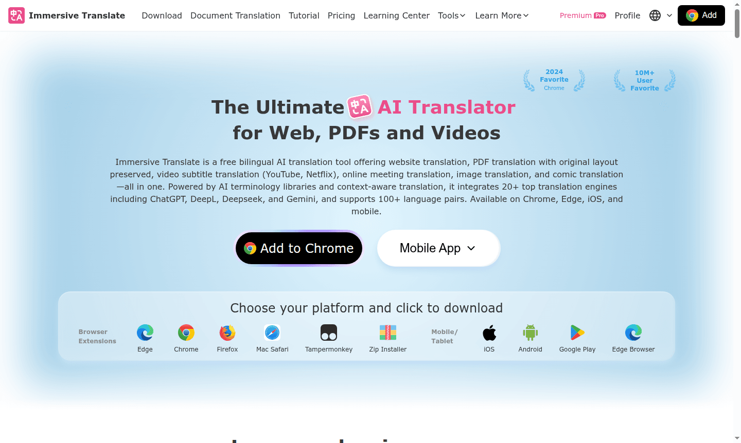 Immersive Translate thumbnail image