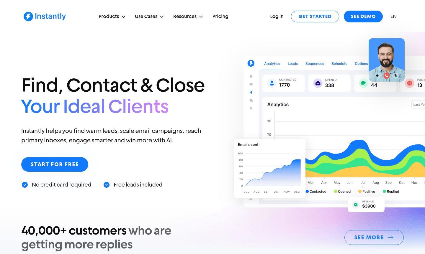 Instantly thumbnail showcasing the platform's interface and features