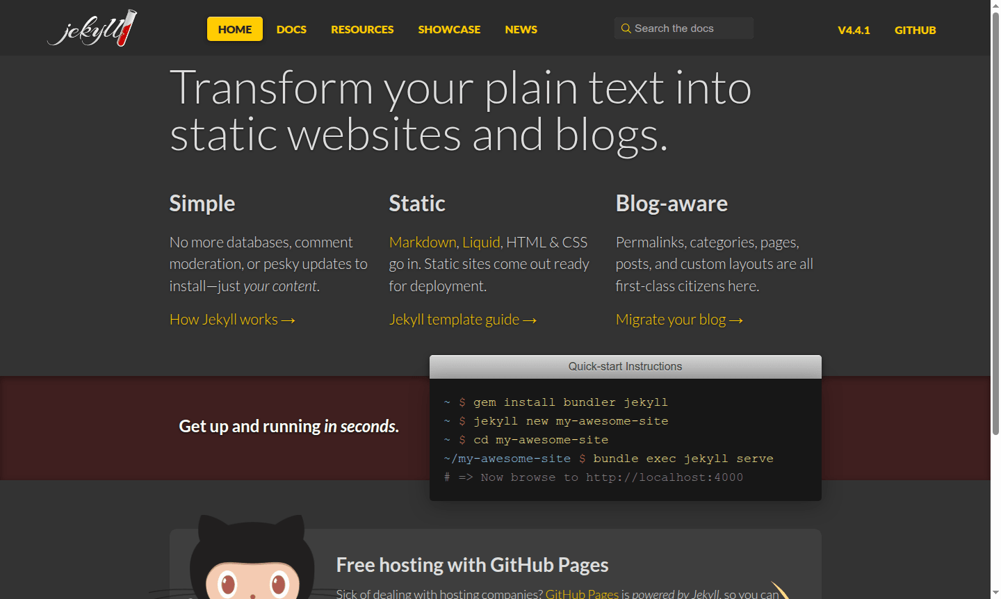 Jekyll website thumbnail