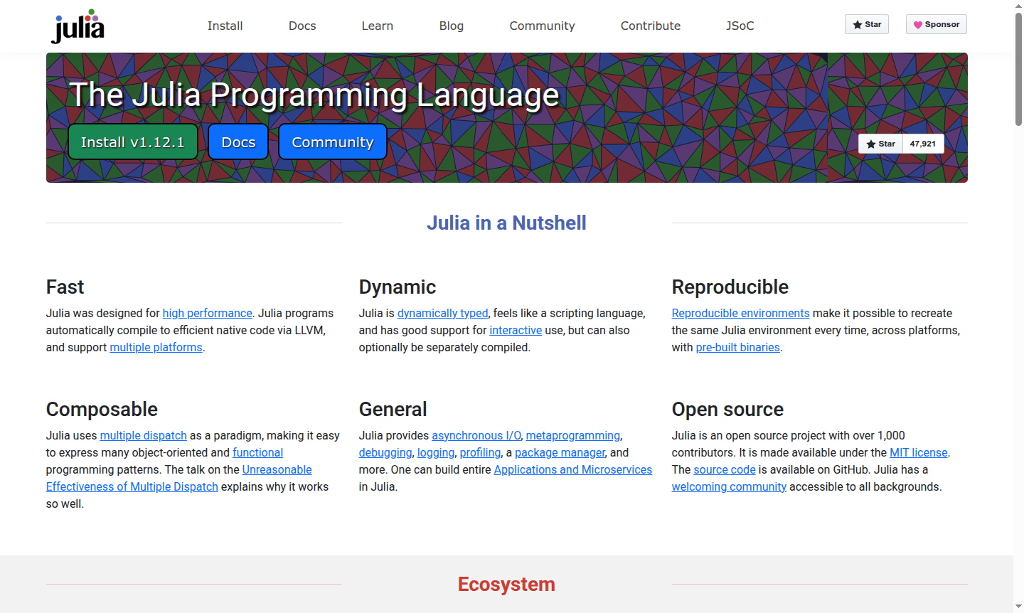 Overview image of Julia Programming Language
