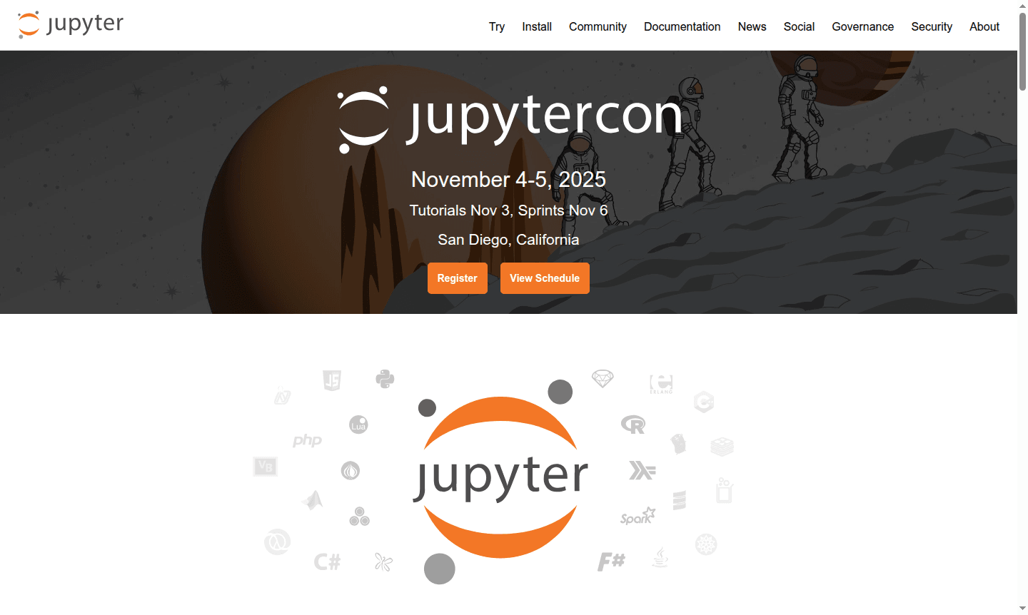 Jupyter notebook interface