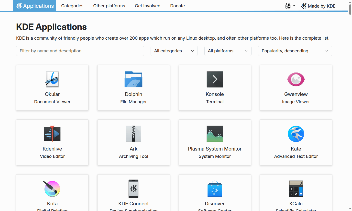 Screenshot of Okular interface displaying a document