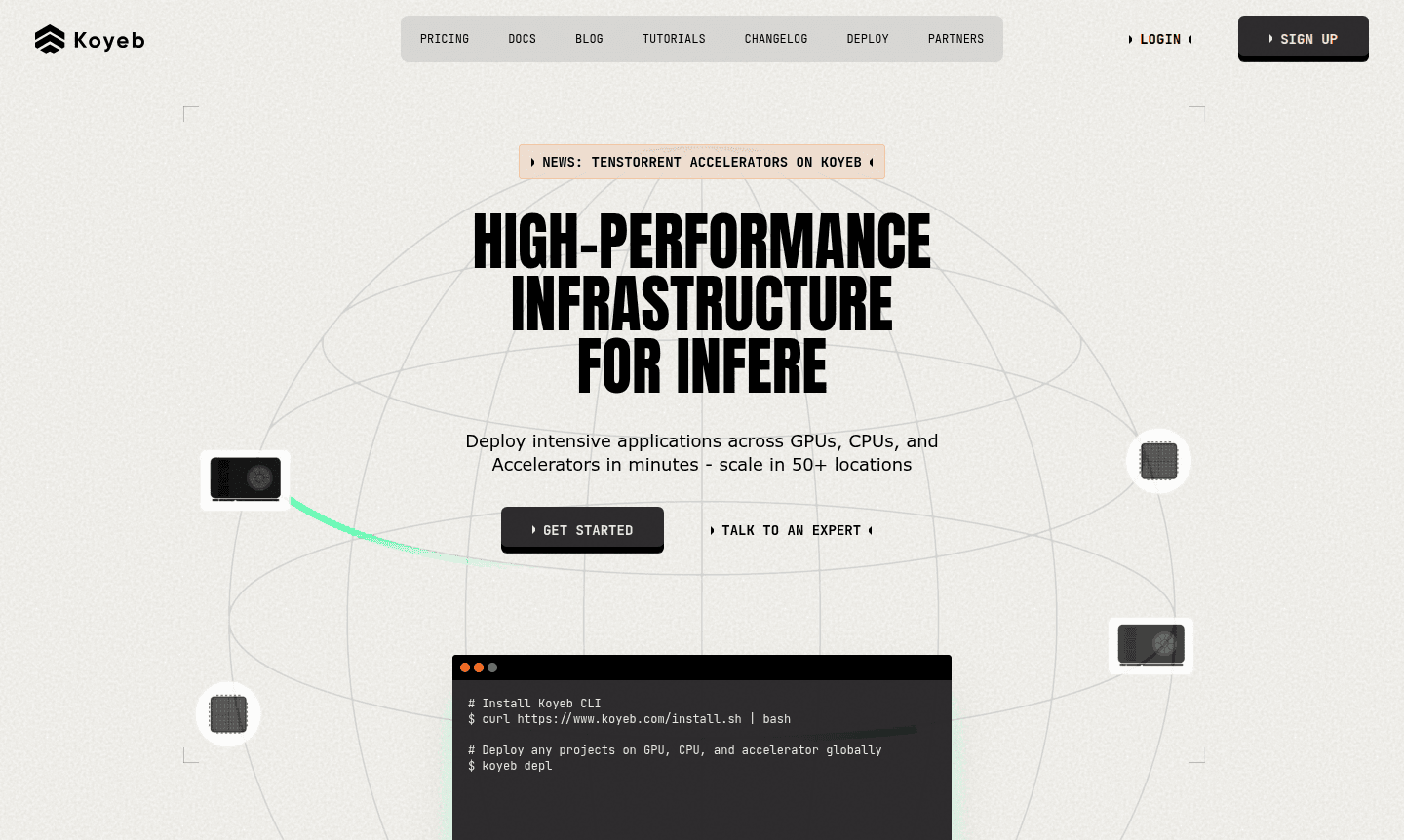 Koyeb platform thumbnail image