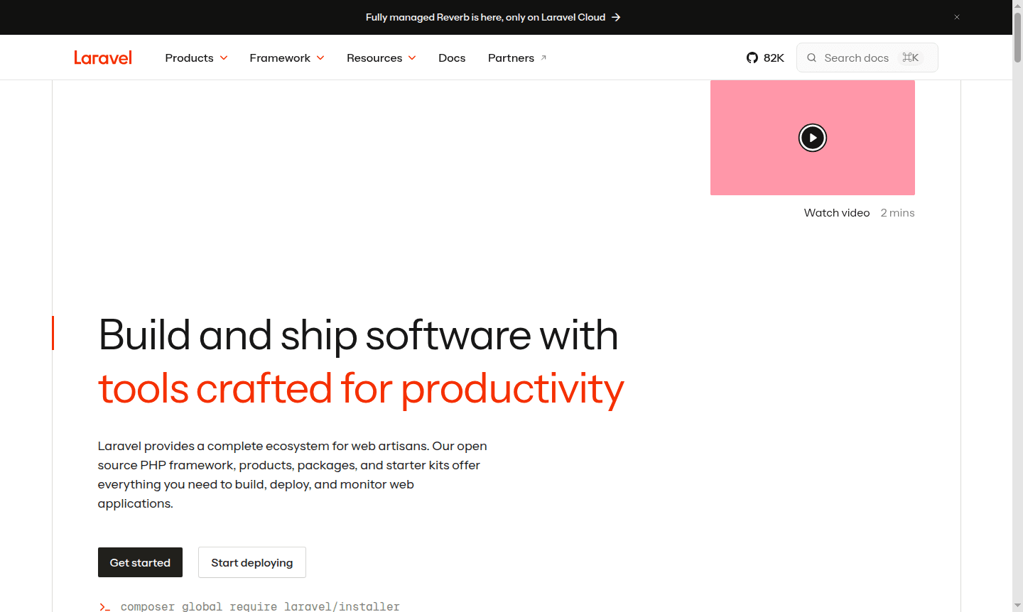 Laravel framework thumbnail