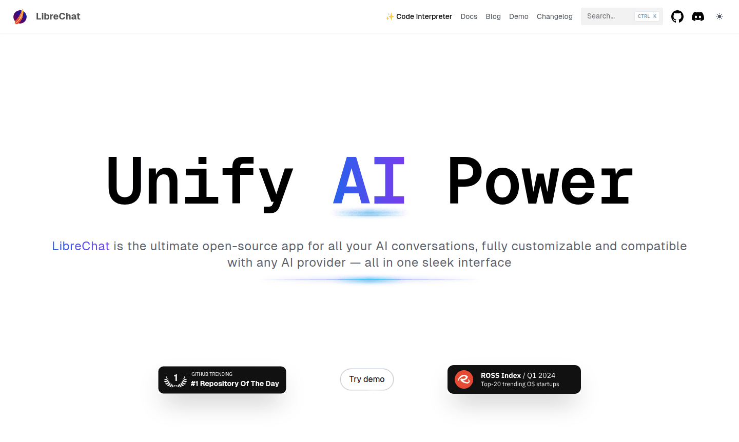 LibreChat application interface