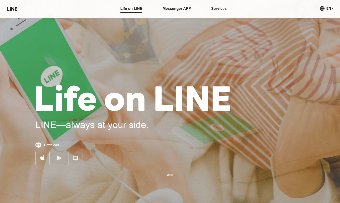 LINE Messenger app interface