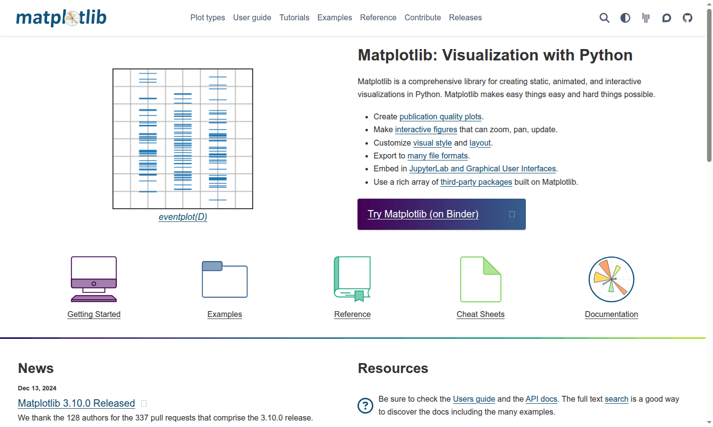 Matplotlib visualization example